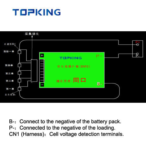 how to connect bms to battery